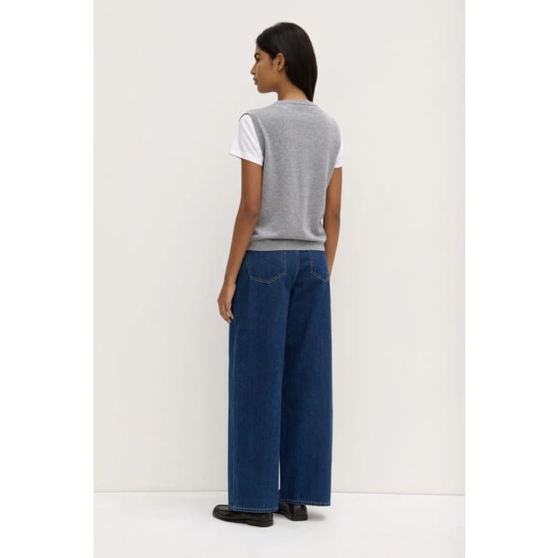 Lara Cashmere Knit Tank | Grey Marle - Knitwear