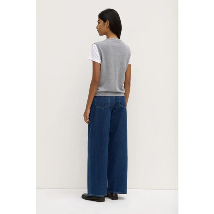 Lara Cashmere Knit Tank | Grey Marle - Knitwear