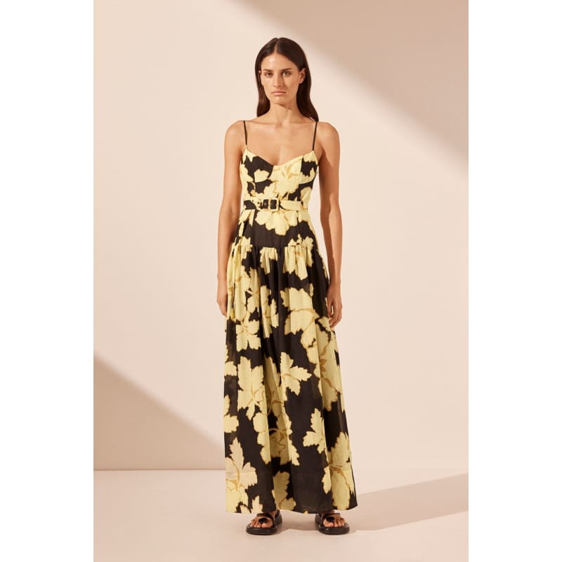 Lucia Panelled Bustier Maxi Dress