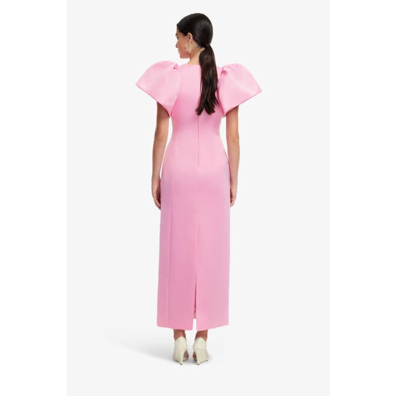 Lucinda Floral Applique Maxi Dress | Baby Pink - Dress