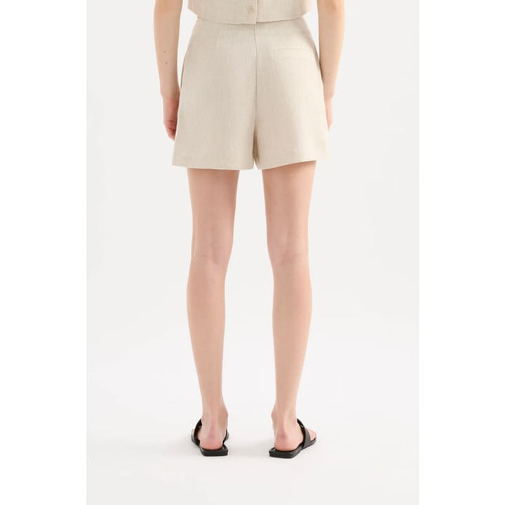 Marli Linen Short | Natural - Bottoms