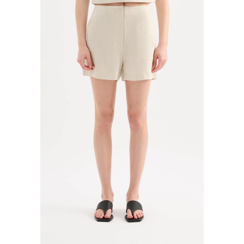 Marli Linen Short | Natural - Bottoms