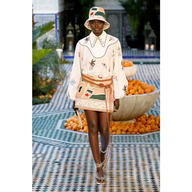 Mina Embroidered Blouse - Tops