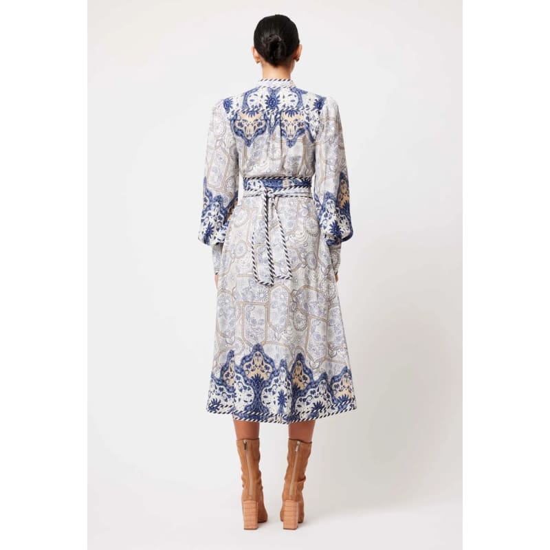 Nova Linen Viscose Dress | Astral Print