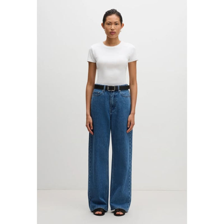 Organic Relaxed Leg Jean | Fresh Blue - Bottoms