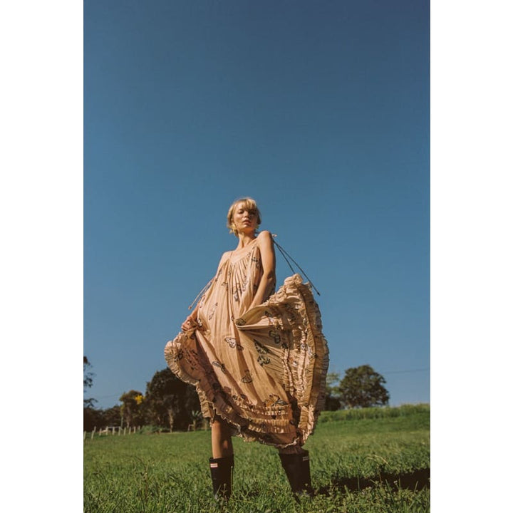 Papillon Sundress | Hazelnut - Dress