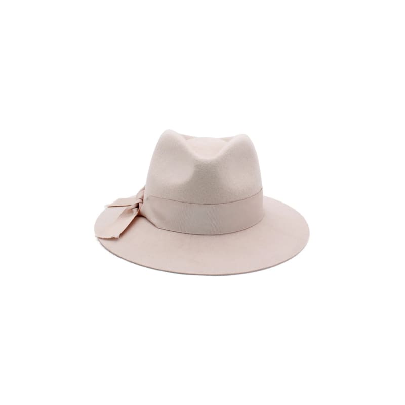 Penelope Wool Felt Fedora | Beige - Accessories