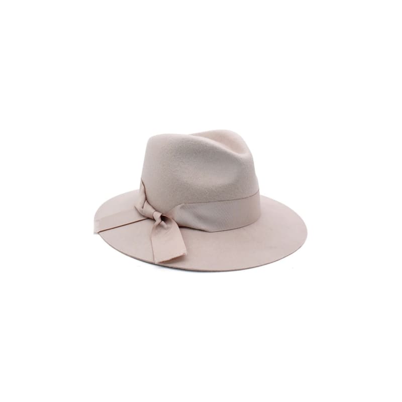 Penelope Wool Felt Fedora | Beige - Accessories