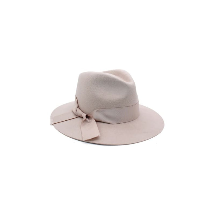 Penelope Wool Felt Fedora | Beige - Accessories