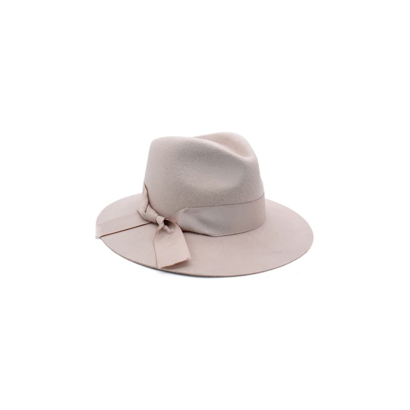 Penelope Wool Felt Fedora | Beige - Accessories