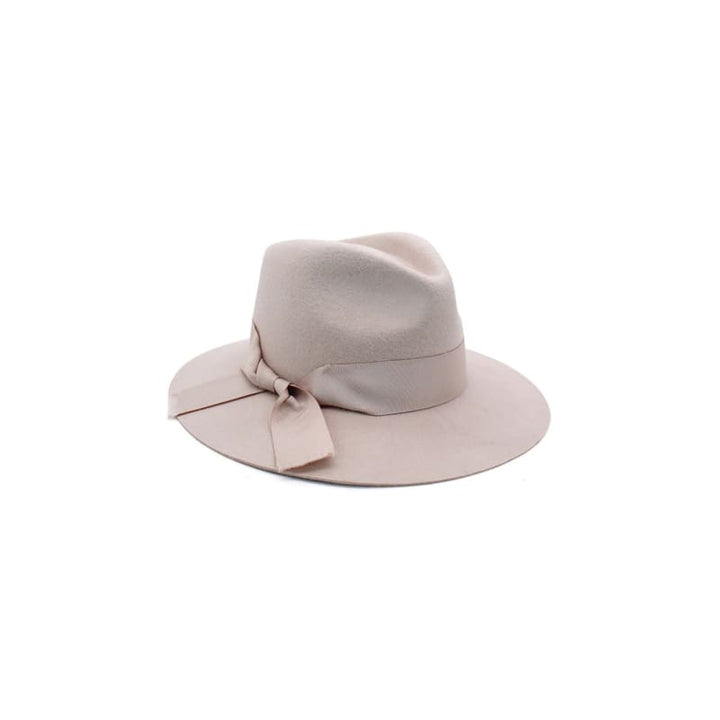 Penelope Wool Felt Fedora | Beige - Accessories