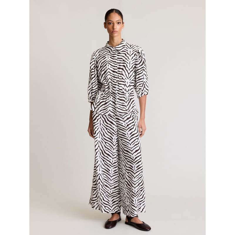 Pintuck Blouse | Zebra - Tops