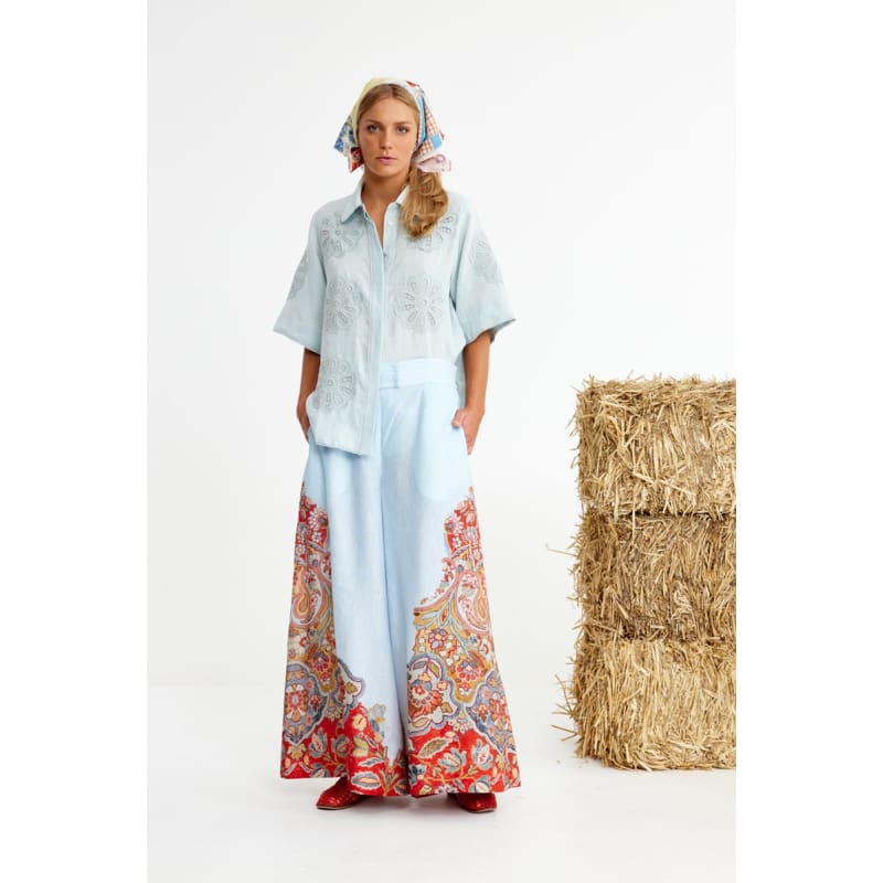 Plaiting Pants Bottoms