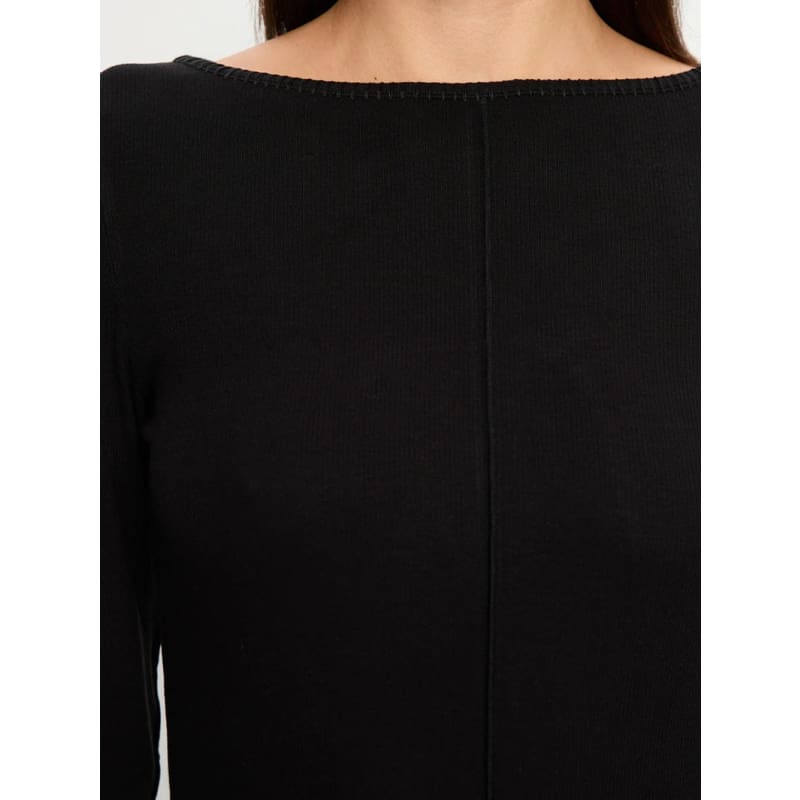 Quinn Knit Top | Black - Tops