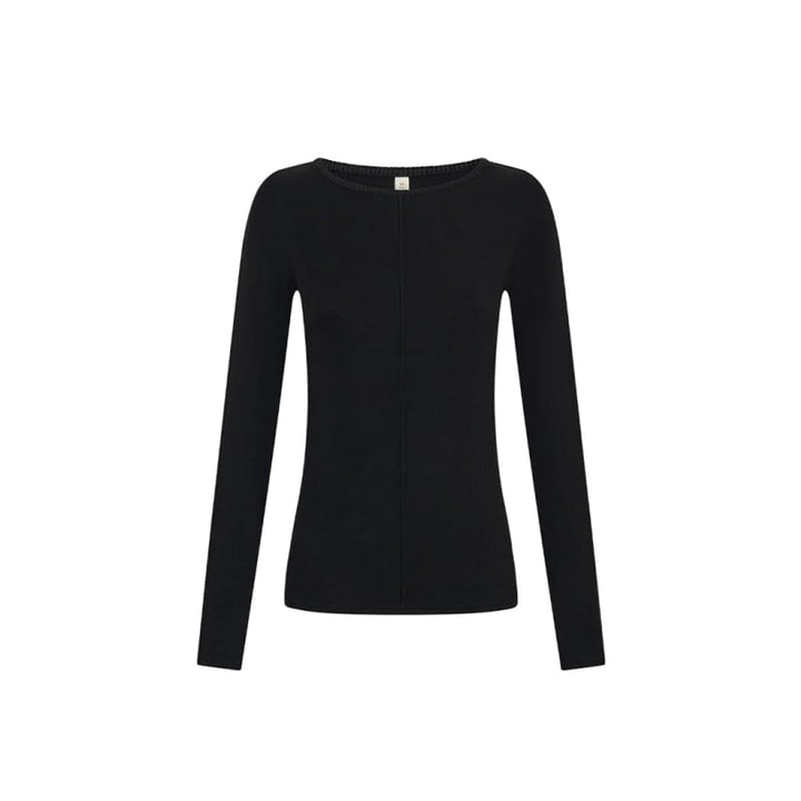 Quinn Knit Top | Black - Tops