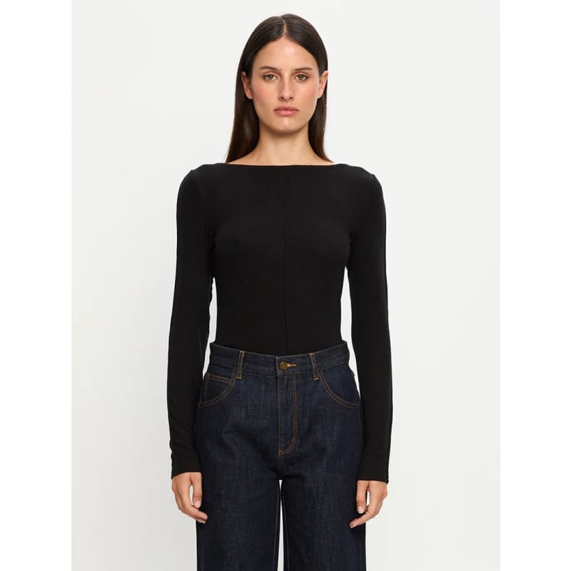 Quinn Knit Top | Black - Tops