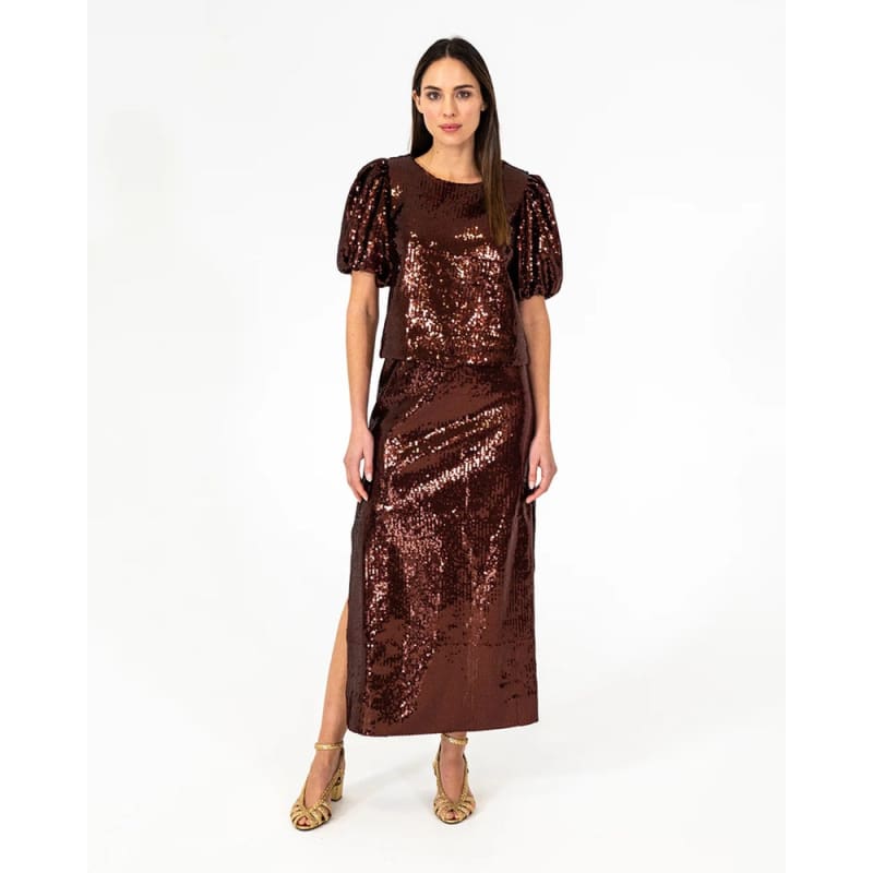 Quinn Maxi Skirt | Shiraz Sequins - Bottoms