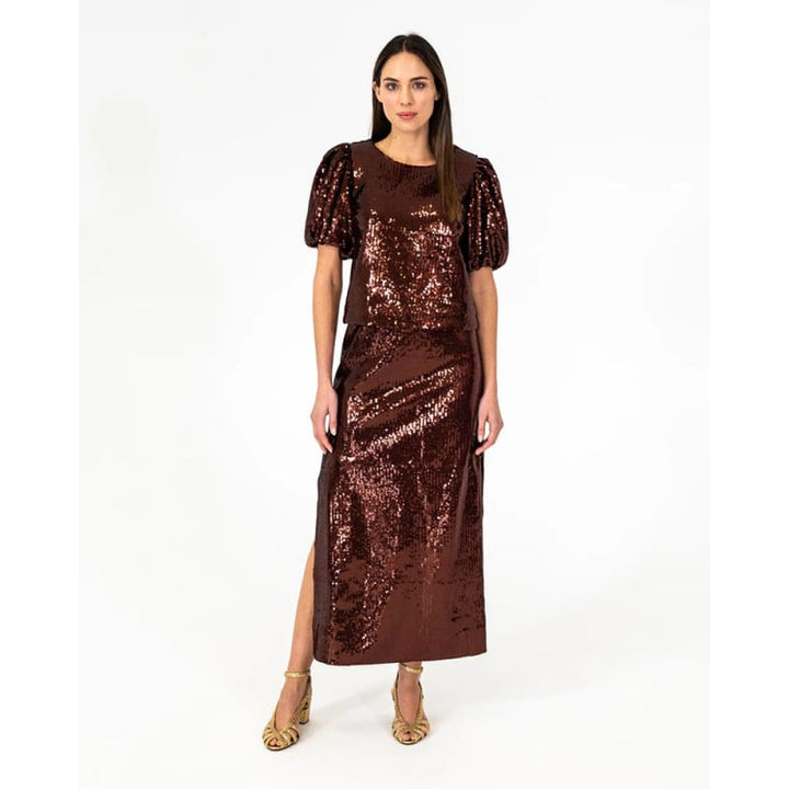 Quinn Maxi Skirt | Shiraz Sequins - Bottoms
