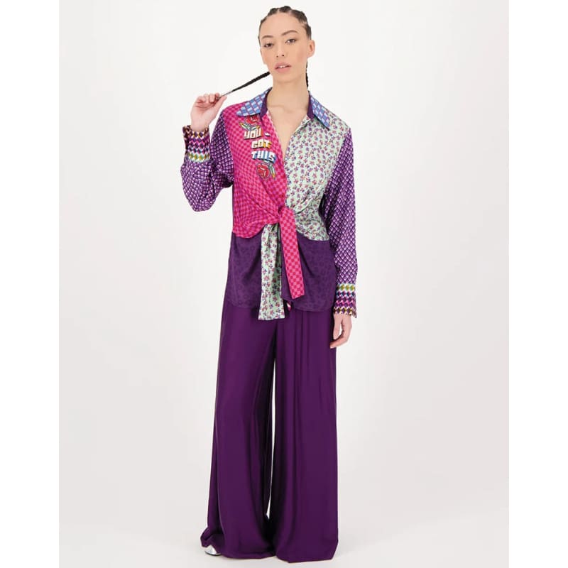 Reyna Tie Waist Shirt | Love - Tops