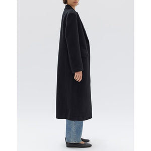 Ricki Wool Blend Coat | Black - Jackets
