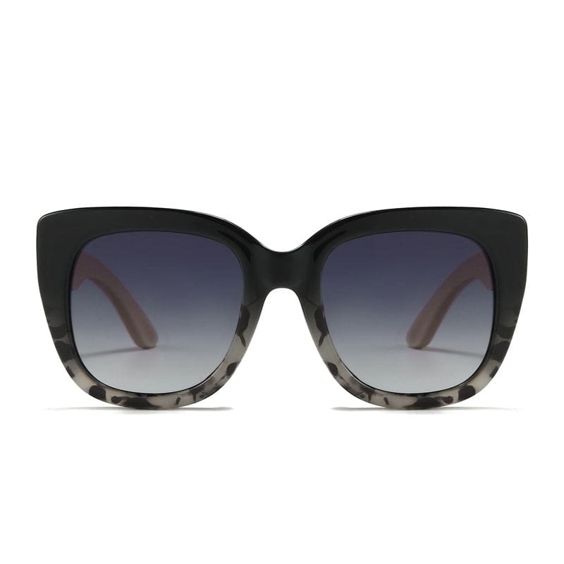 Riviera Black Ivory Tortoise Sunglasses | Black Gradient Lens & White Maple Arms - Accessories