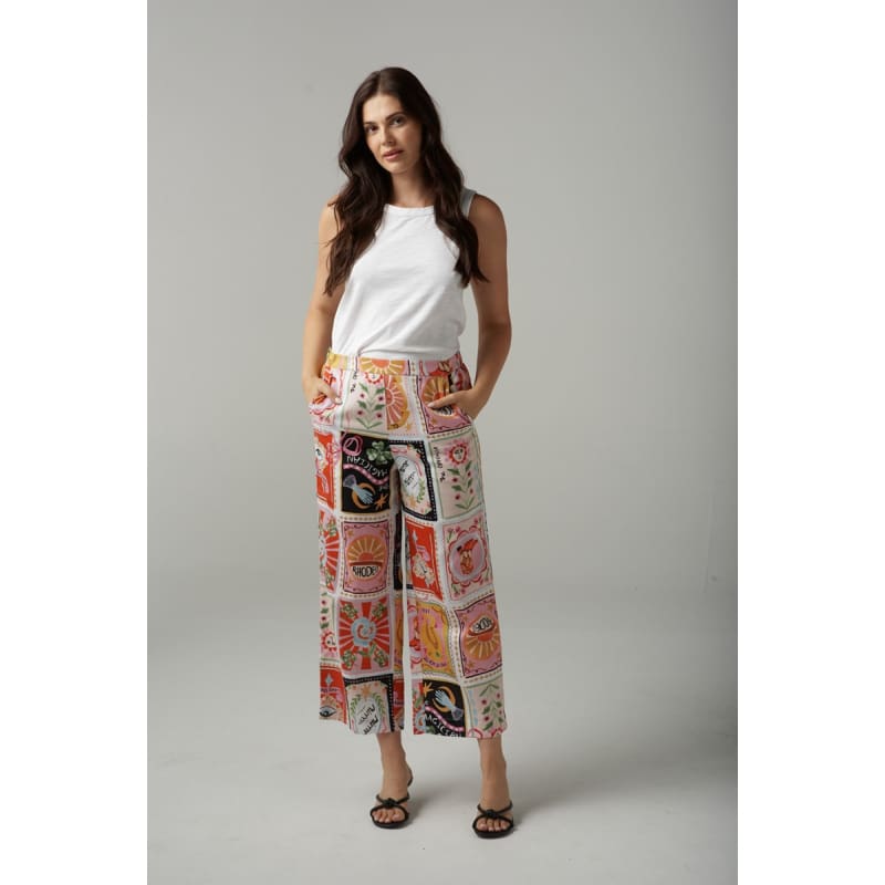 Rodeo Print Cropped Pant | Rodeo Print C1565 227 Bottoms