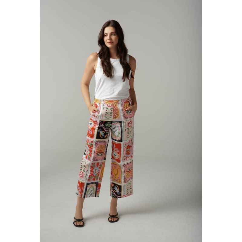 Rodeo Print Cropped Pant | Rodeo Print C1565 227 Bottoms