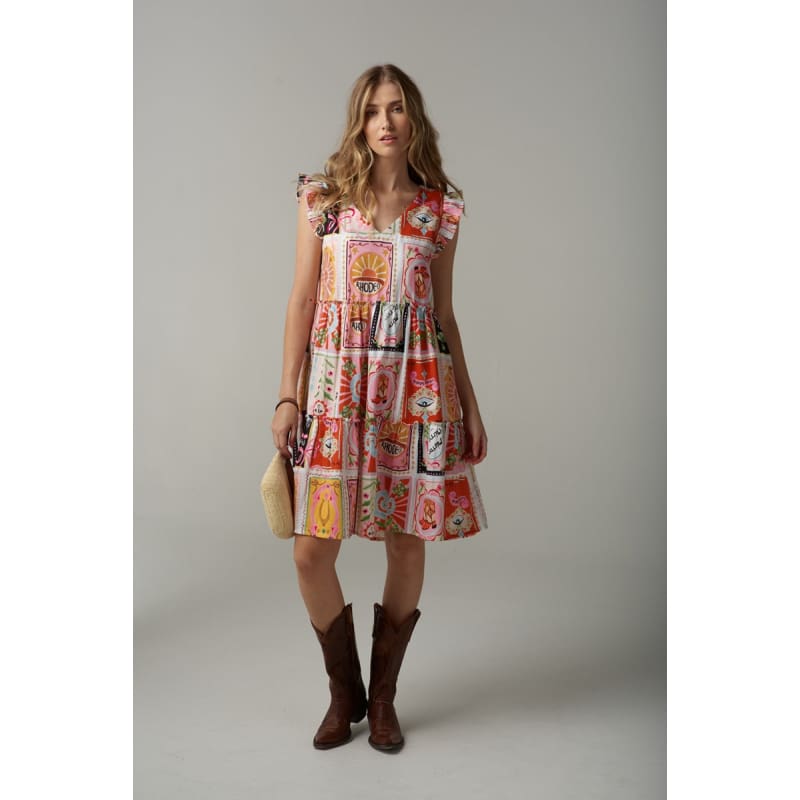 Rodeo Print Mini Sundress | Rodeo Print C1636 227 Dress