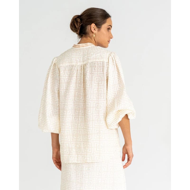 Rosa Blouse | Magnolia Print - Tops