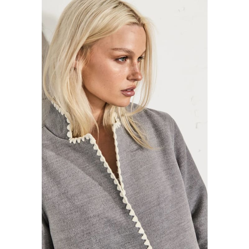 Rye Blanket Stitch | Grey - Jackets