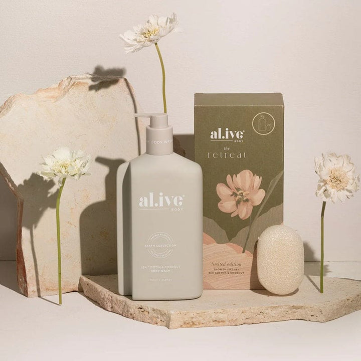 Shower Gift Set | Sea Cotton & Coconut - Accessories