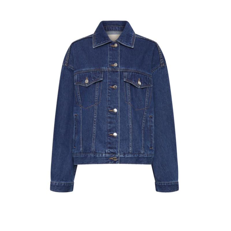 Sia Denim Jacket | Force Blue - Jackets