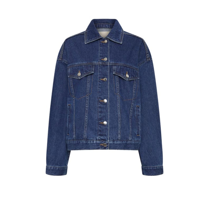 Sia Denim Jacket | Force Blue - Jackets