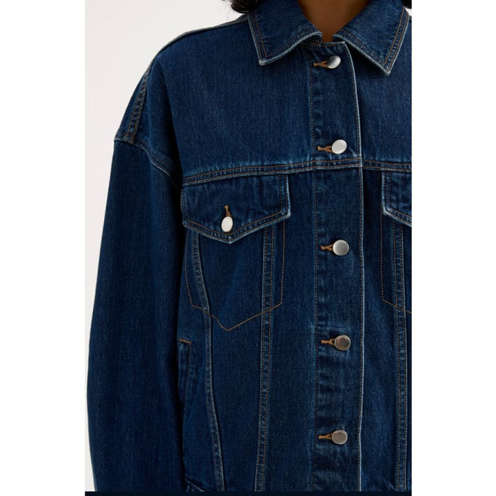 Sia Denim Jacket | Force Blue - Jackets