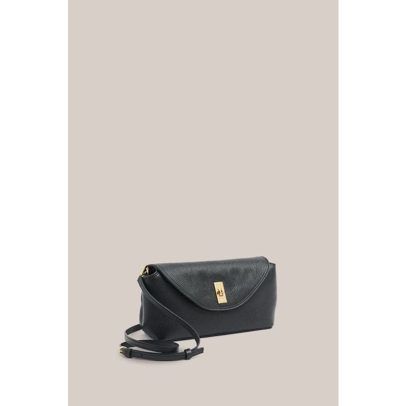 Sloane Black Leather Convertible Clutch - Accessories