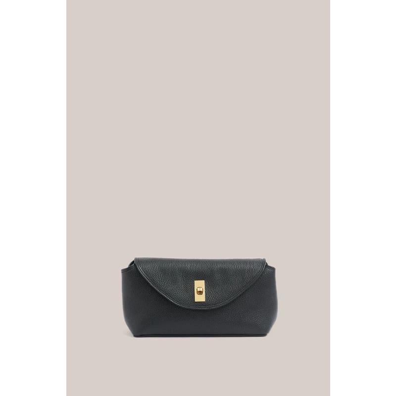 Sloane Black Leather Convertible Clutch - Accessories