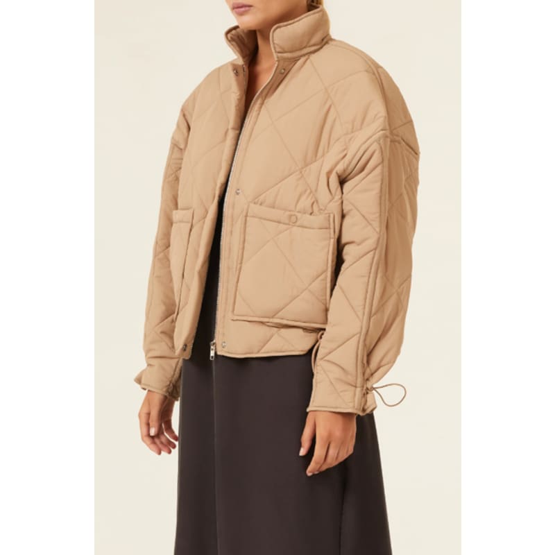 Sloane Puffer Jacket | Tan - Jackets