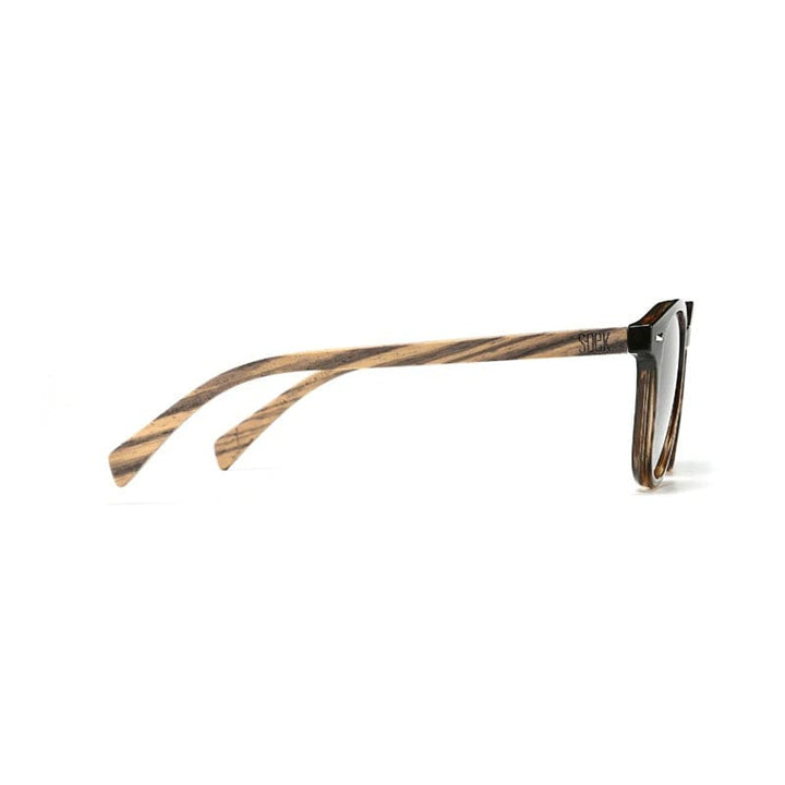 Taine Black Tort Sunglasses | Khaki Gradient Lens & Walnut Arms - Accessories
