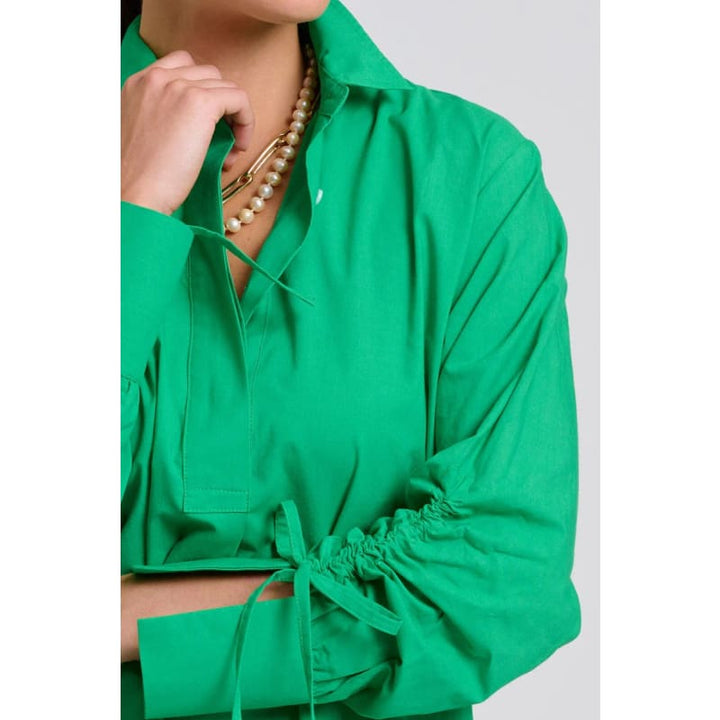 The Millie Girlfriend Shirt | Bright Green - Tops