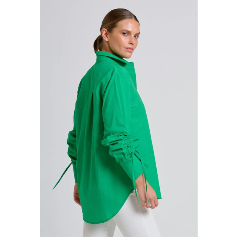 The Millie Girlfriend Shirt | Bright Green - Tops