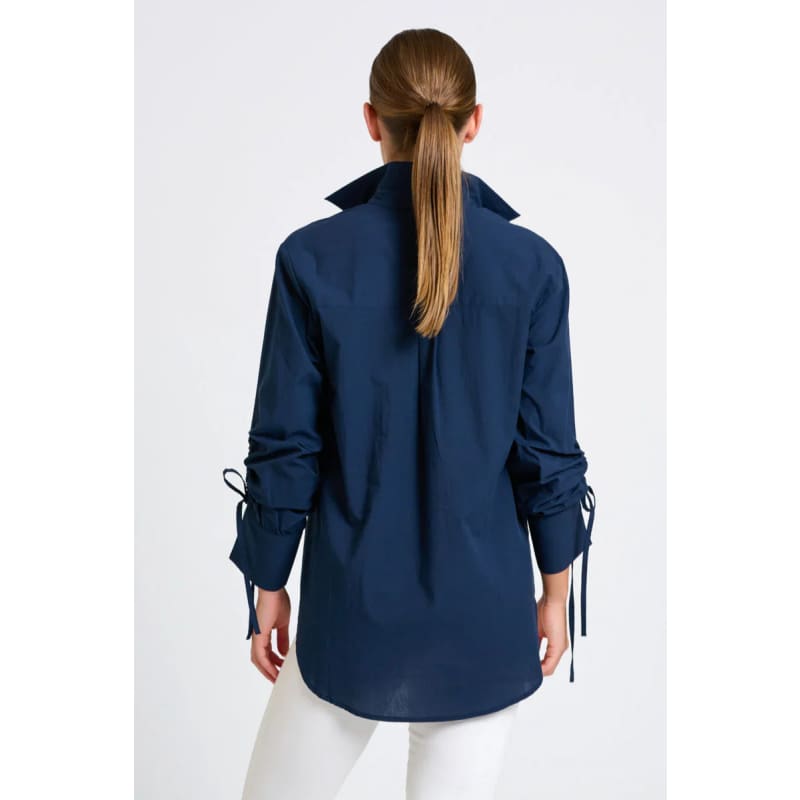 The Millie Girlfriend Shirt | French Navy - Tops