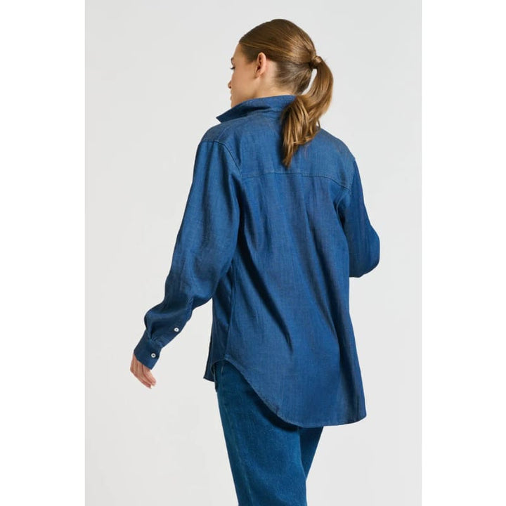 The Penny Shirt Pintuck | Denim - Tops