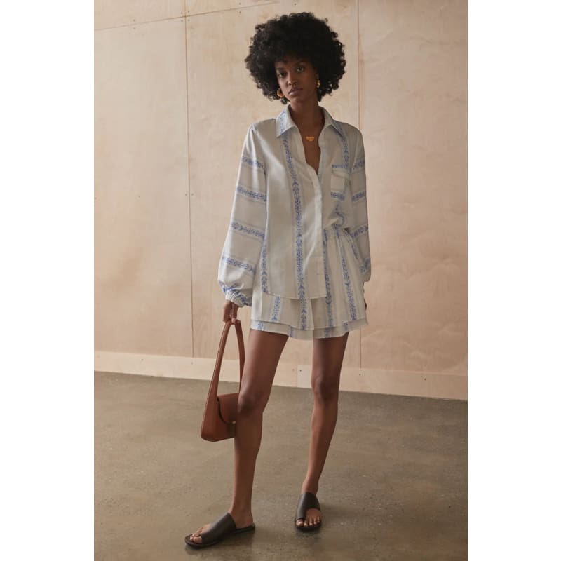 The Tia Short | Clio Stripe - Bottoms