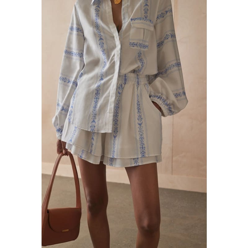 The Tia Short | Clio Stripe - Bottoms