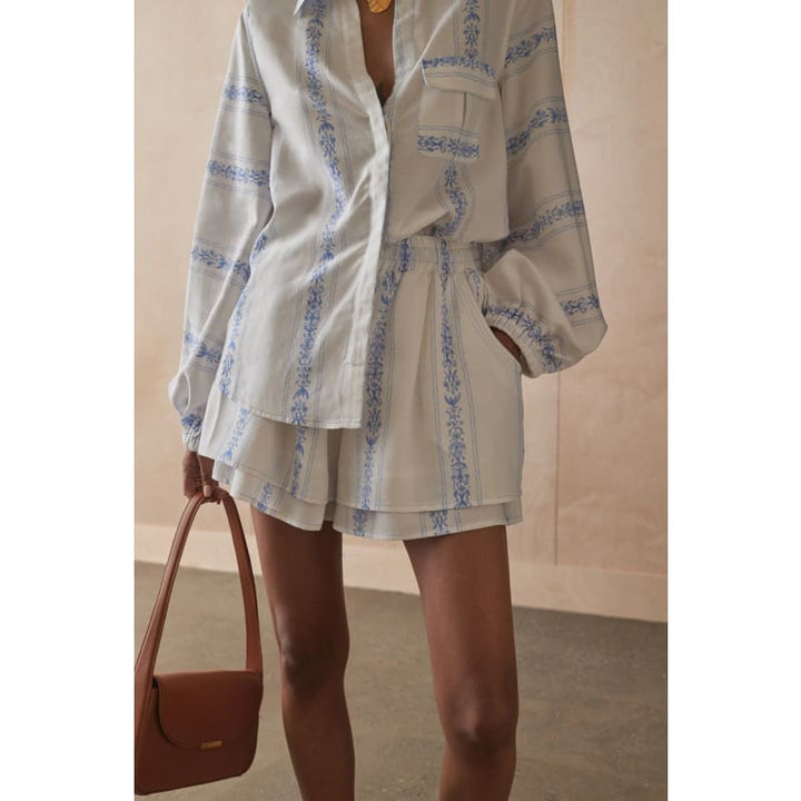 The Tia Short | Clio Stripe - Bottoms