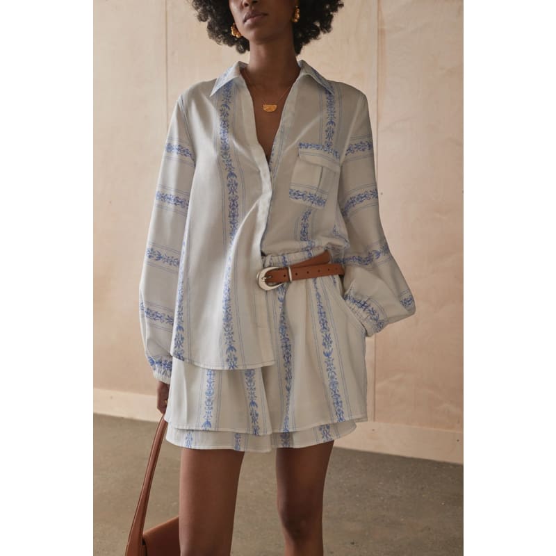 The Valeria Shirt | Clio Stripe - Tops