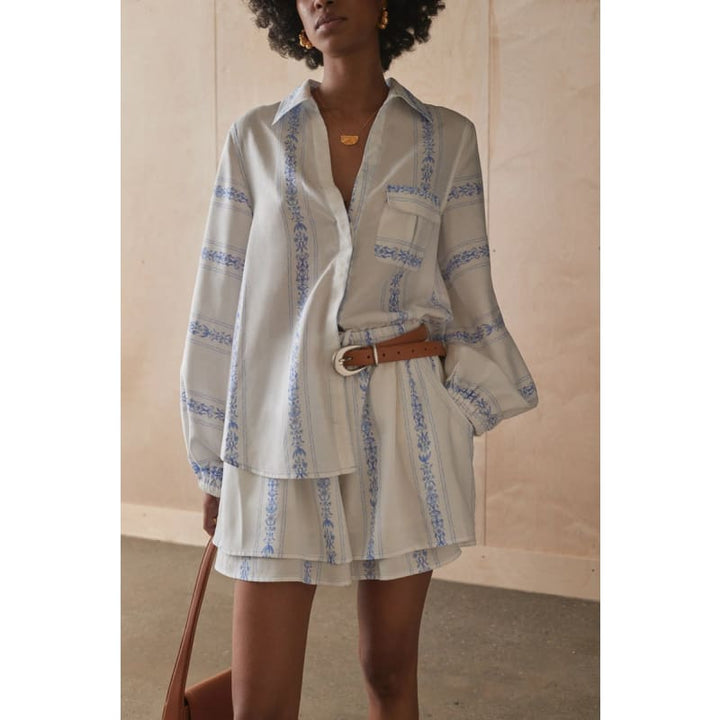 The Valeria Shirt | Clio Stripe - Tops
