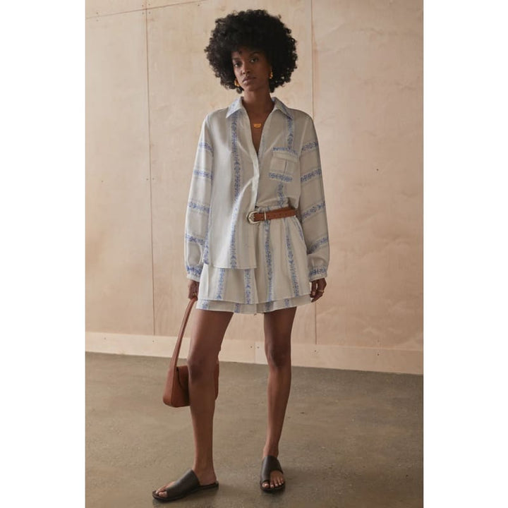 The Valeria Shirt | Clio Stripe - Tops