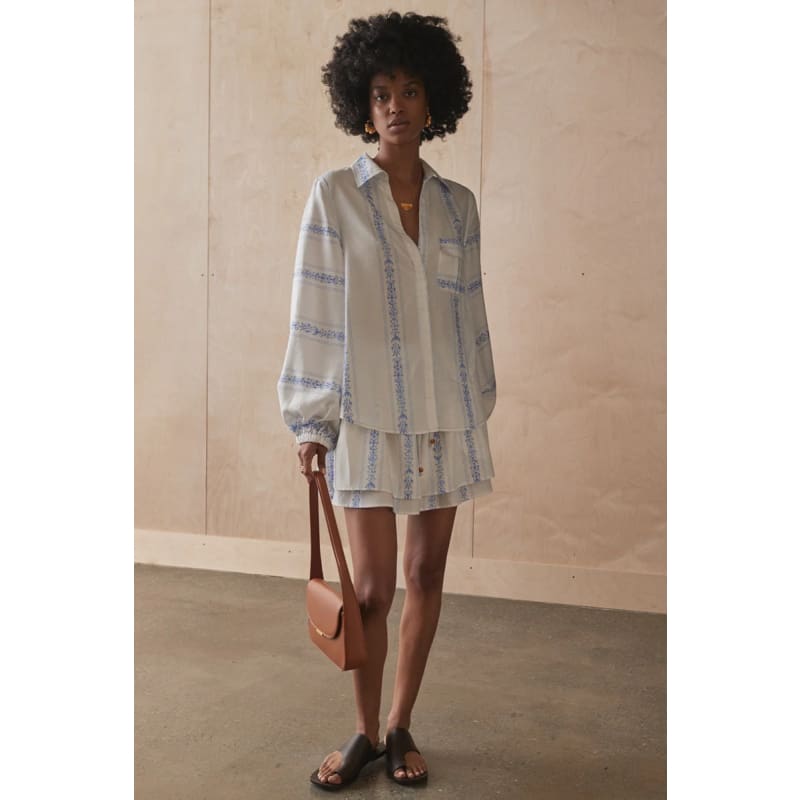 The Valeria Shirt | Clio Stripe - Tops