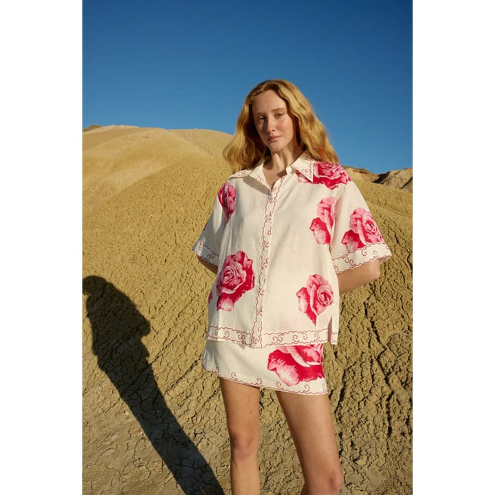 Ula Mini Skirt | Antique Rose - Bottoms